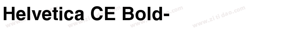 Helvetica CE Bold字体转换